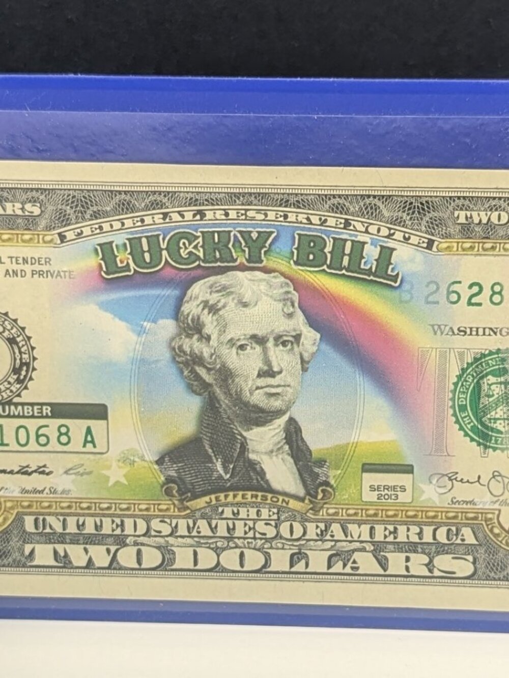"Lucky Leprechaun" Colorized $2 Bill UNC w/ COA Merrick Mint St. Patrick's Day